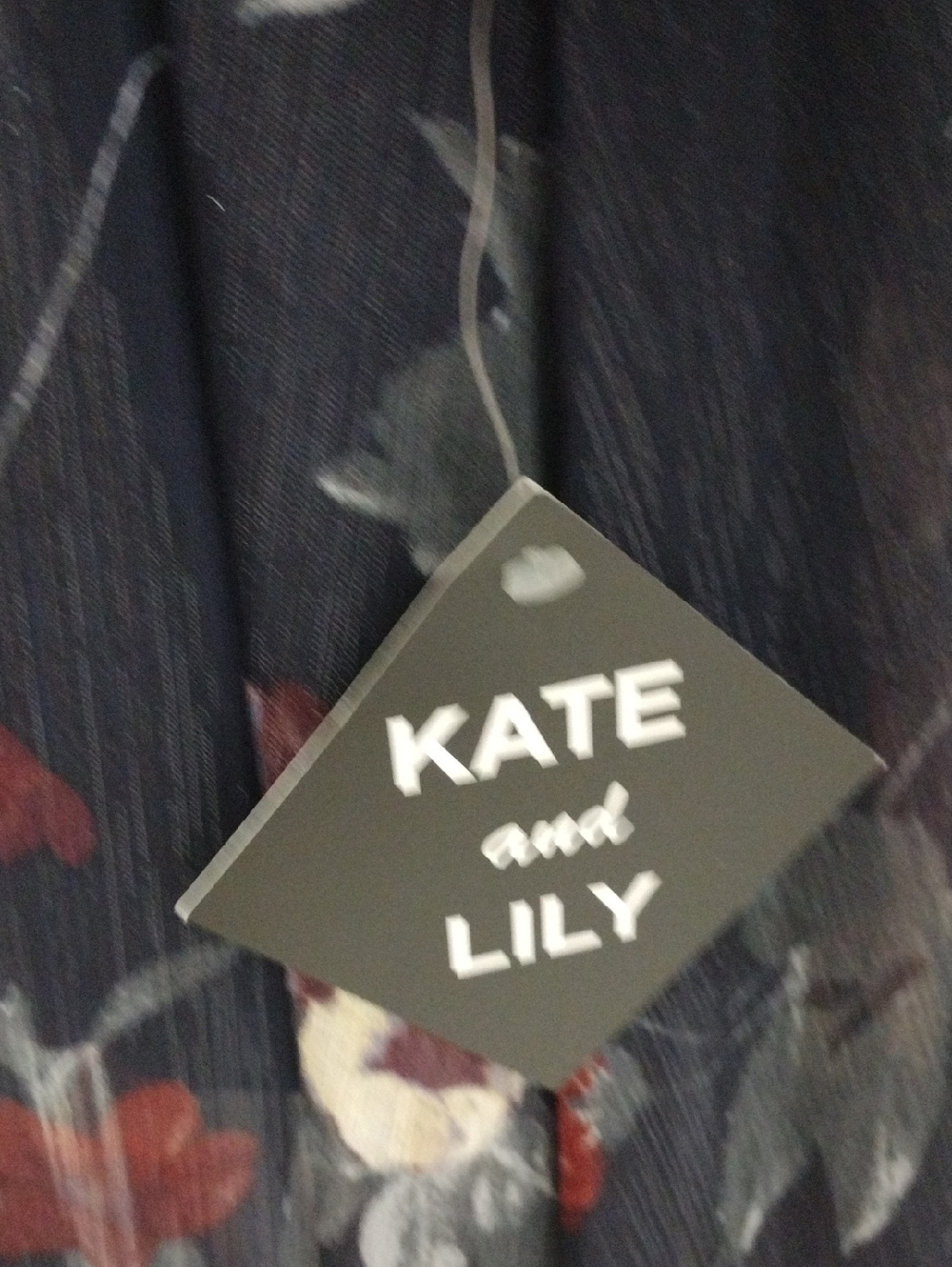 NWT Kate & Lily Navy Floral Maxi Dress Size 6 Romantic Cottagecore Wedding Guest - Picture 8 of 14